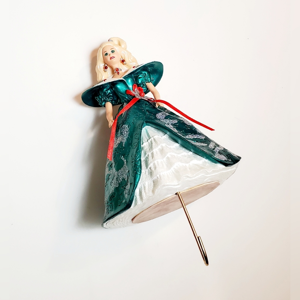 Vintage Hallmark × Mattel Barbie Christmas Stocking Holder 1996